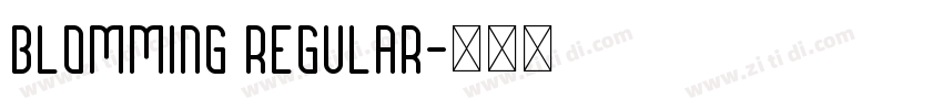 Blomming Regular字体转换